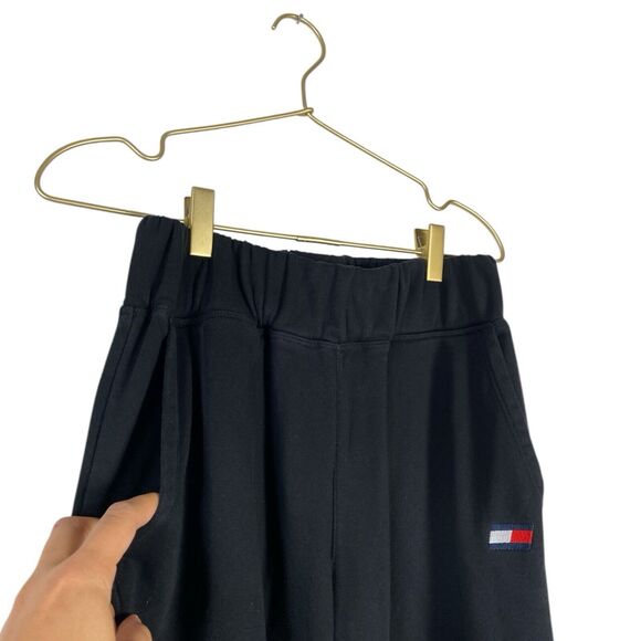 Tommy Hilfiger Joggers Sweatpants Elastic Waistband Casual Black - Picture 3 of 9